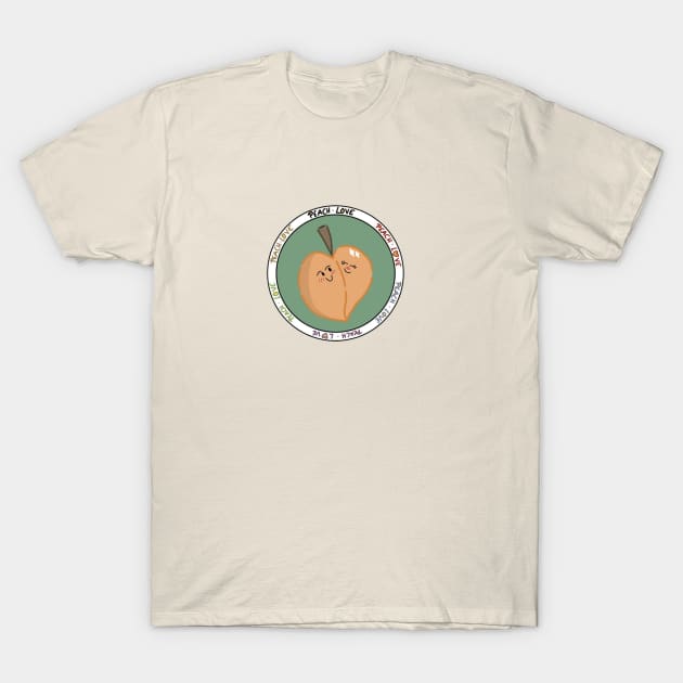 Super cute peach love T-Shirt by MilkWork